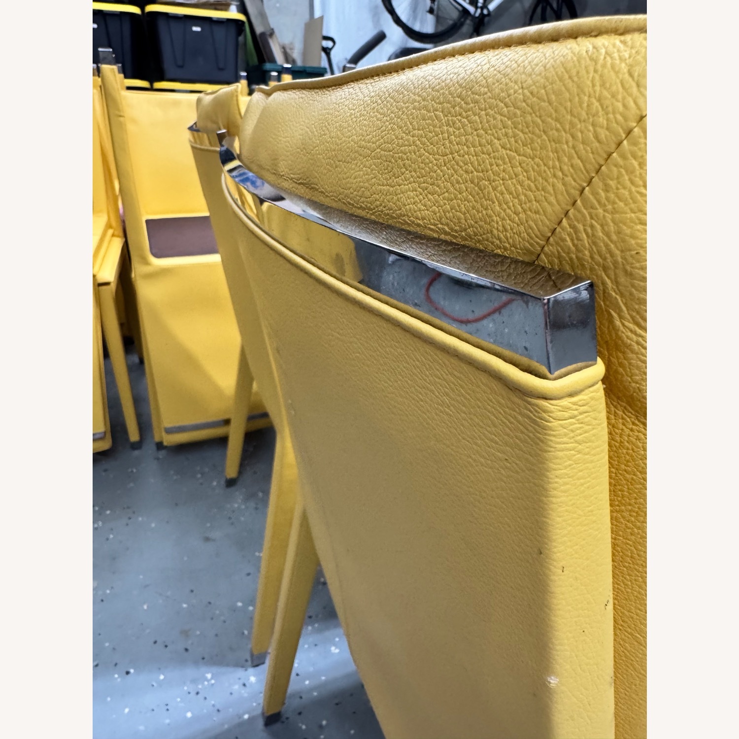 Poltrona Frau Leather Dining Chairs - image-6