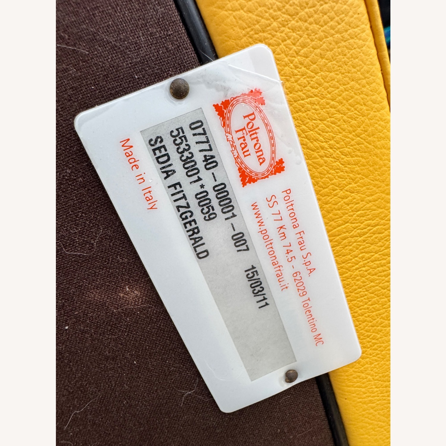 Poltrona Frau Leather Dining Chairs - image-4