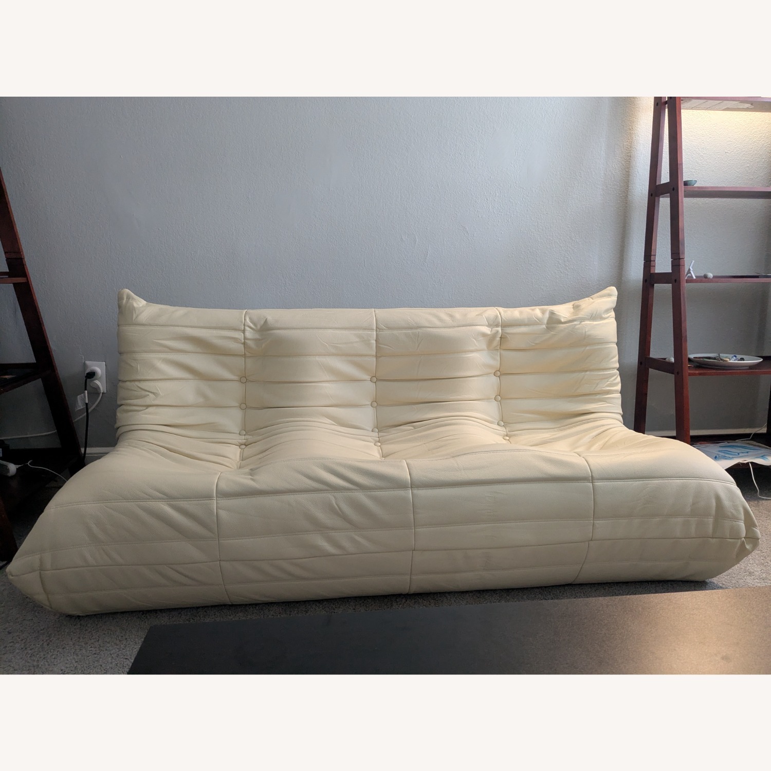 Boneless Faux Leather Sofa - image-3