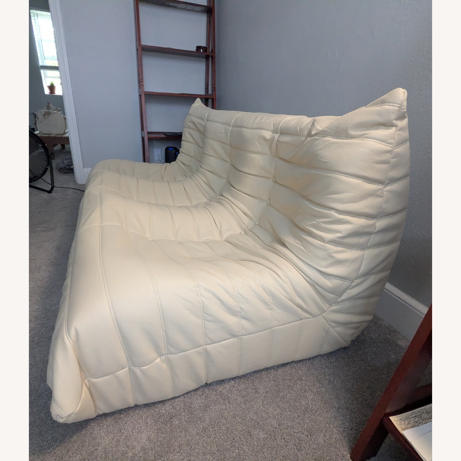 Boneless Faux Leather Sofa - image-2