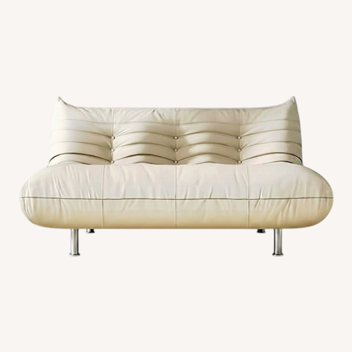 Used Boneless Faux Leather Sofa for sale on AptDeco