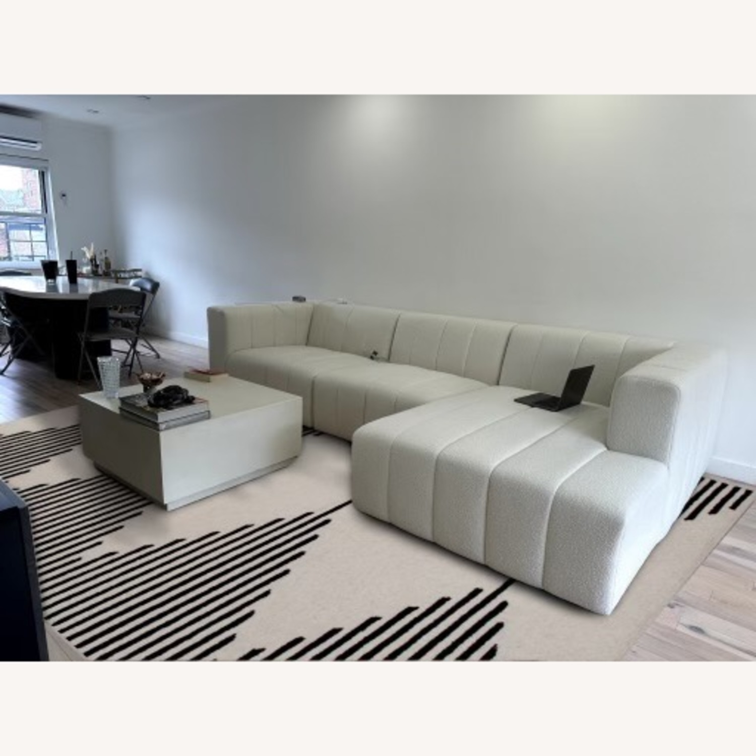 Create Comfort Natural 3+ Piece Sectional - image-2