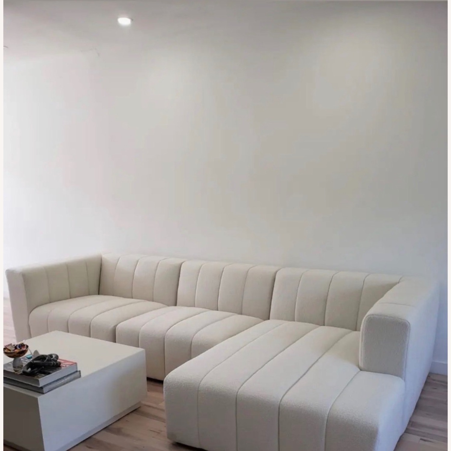 Create Comfort Natural 3+ Piece Sectional - image-1