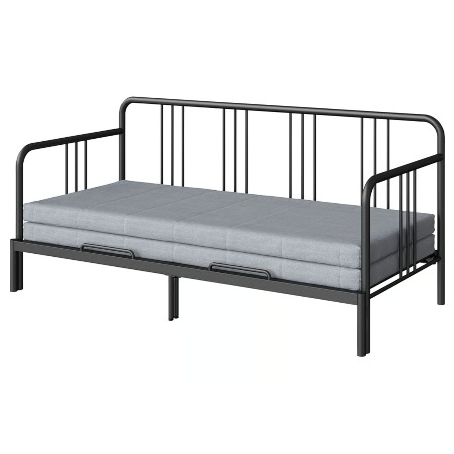 IKEA FYRESDAL Black Metal Daybed - image-4