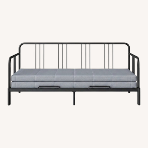Used IKEA FYRESDAL Black Metal Daybed for sale on AptDeco