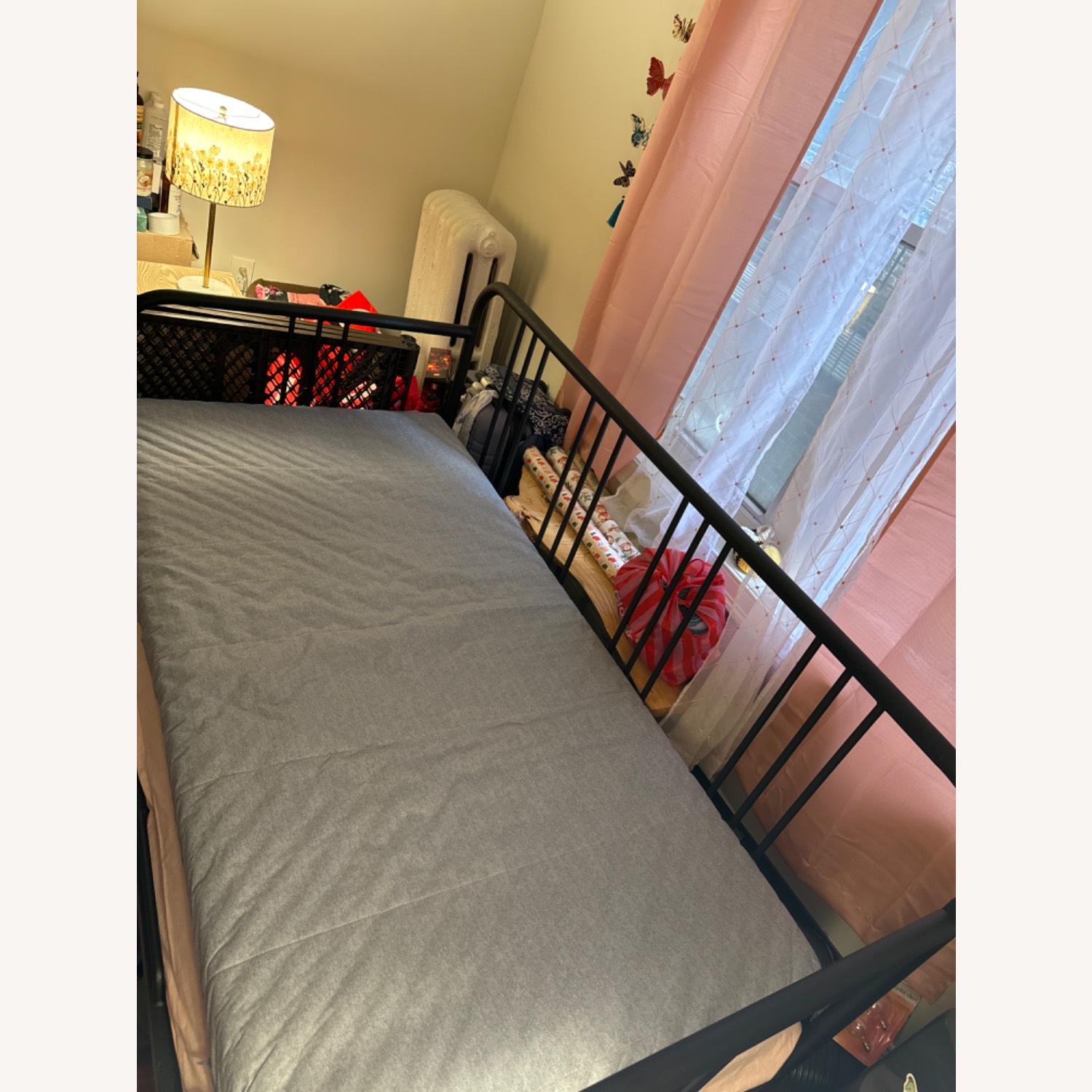 IKEA FYRESDAL Black Metal Daybed - image-1