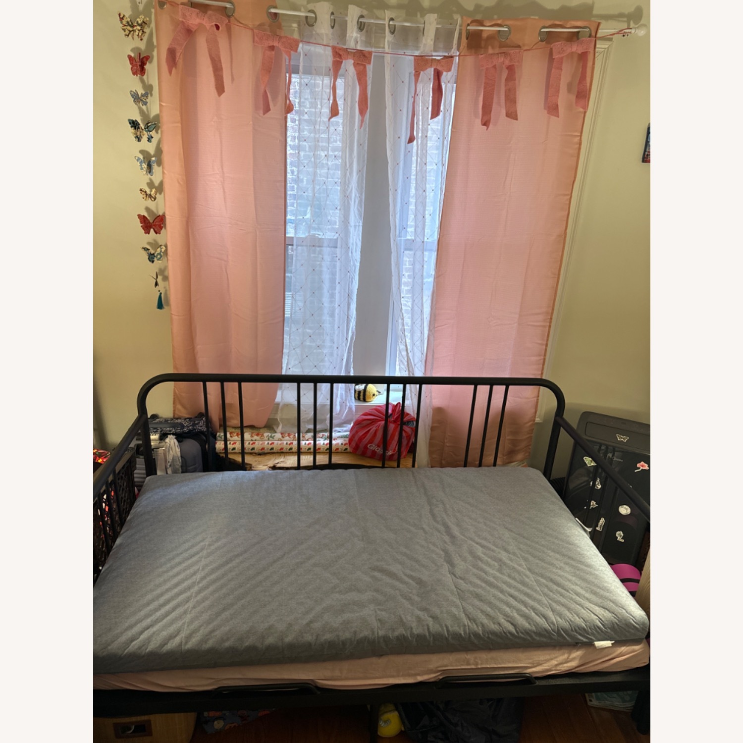 IKEA FYRESDAL Black Metal Daybed - image-3