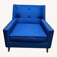 Harvey Probber Blue and Purple Accent Chairs