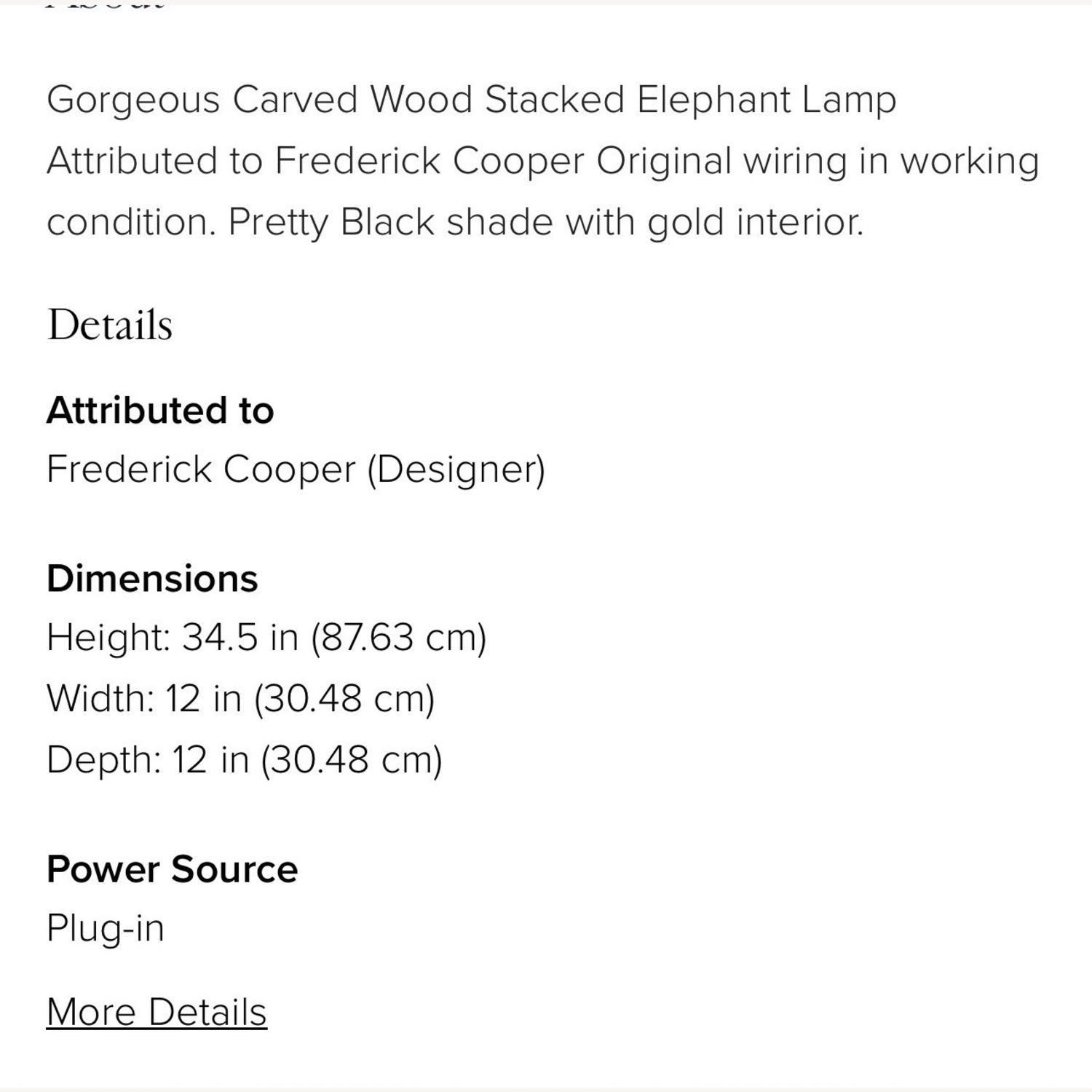 Vintage Set of Stacked Elephant Totem Lamps  - image-6