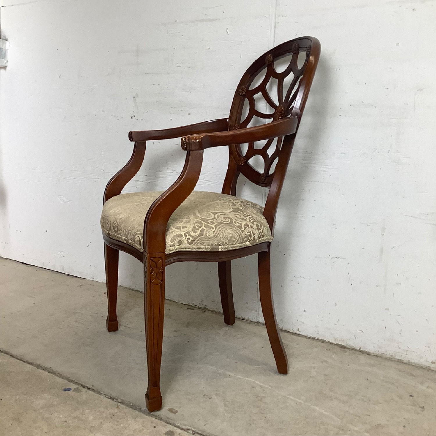 Hepplewhite Spider Back Mahogany Armchair - image-4