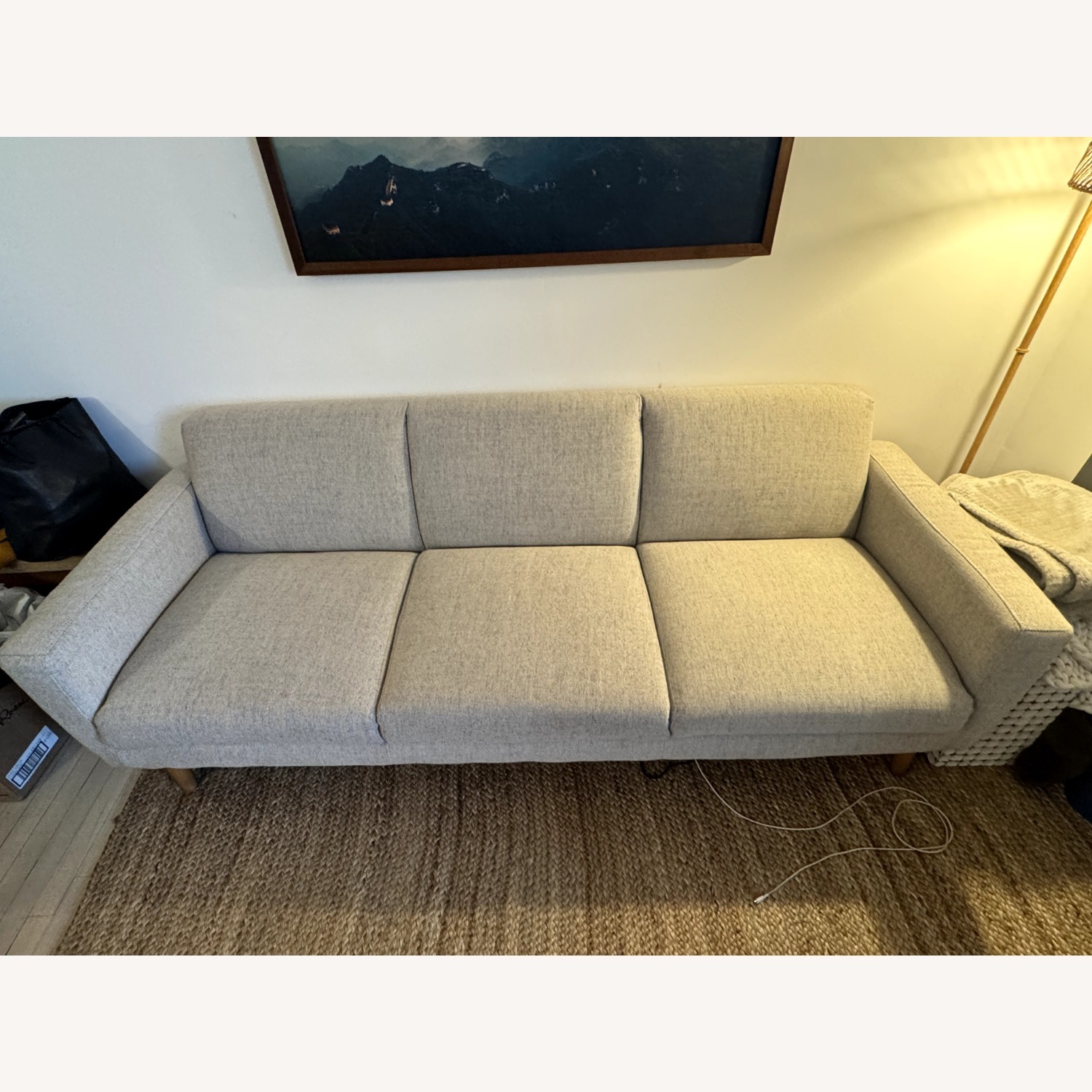 West Elm Mid-Century Modern Oliver Couch 82'  - image-2