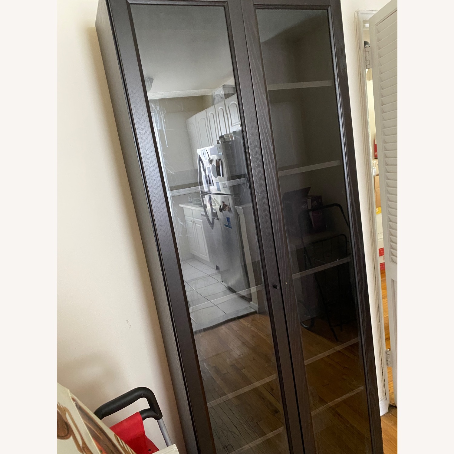 IKEA BRIMNES Glass Door Cabinet - image-5
