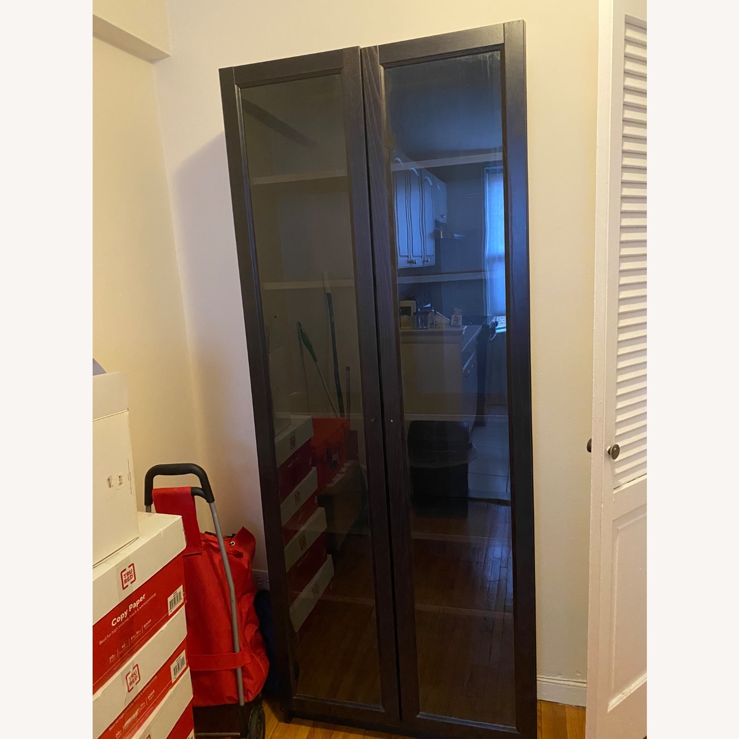  IKEA BRIMNES Glass Door Cabinet - image-6