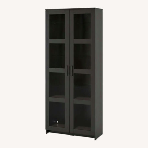 Used  IKEA BRIMNES Glass Door Cabinet for sale on AptDeco