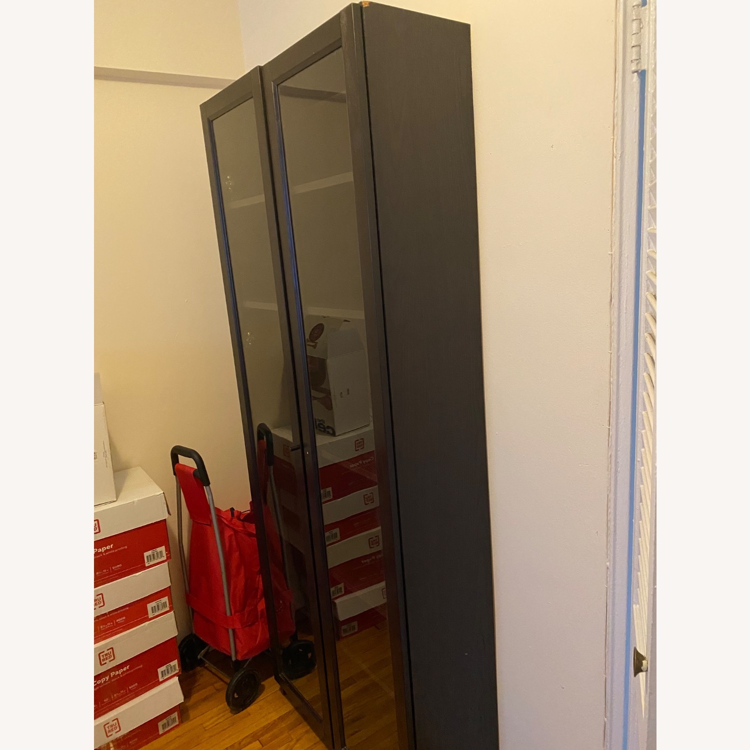 IKEA BRIMNES Glass Door Cabinet - image-7
