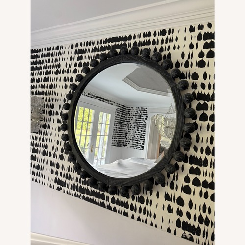 Used Uttermost Revelation Black Wood Wall Mirror for sale on AptDeco