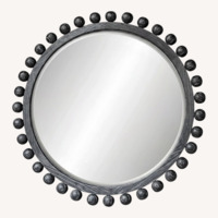 Uttermost Revelation Black Wood Wall Mirror