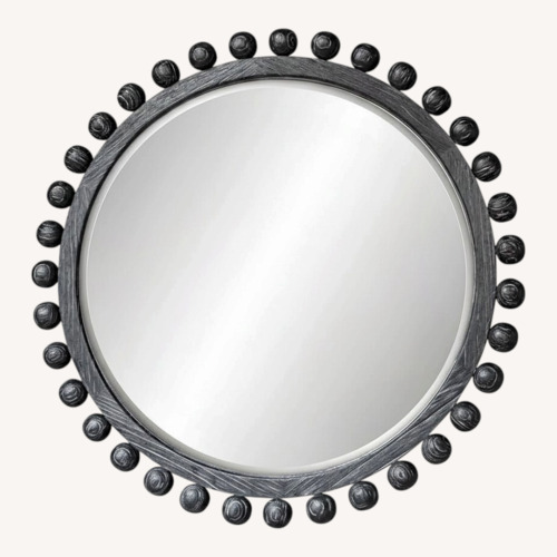 Used Uttermost Revelation Black Wood Wall Mirror for sale on AptDeco
