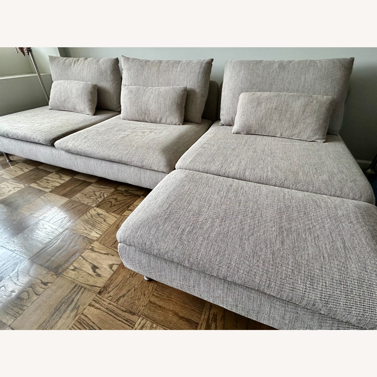 IKEA SÖDERHAMN Sofa Section and Chaise Lounge - image-3