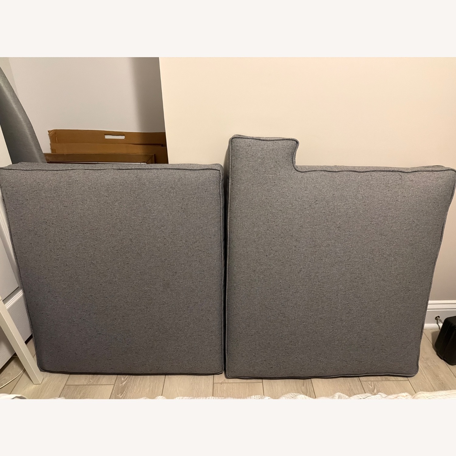 Joybird Preston Dark Gray Fabric 3+ Seater Sofa - image-4