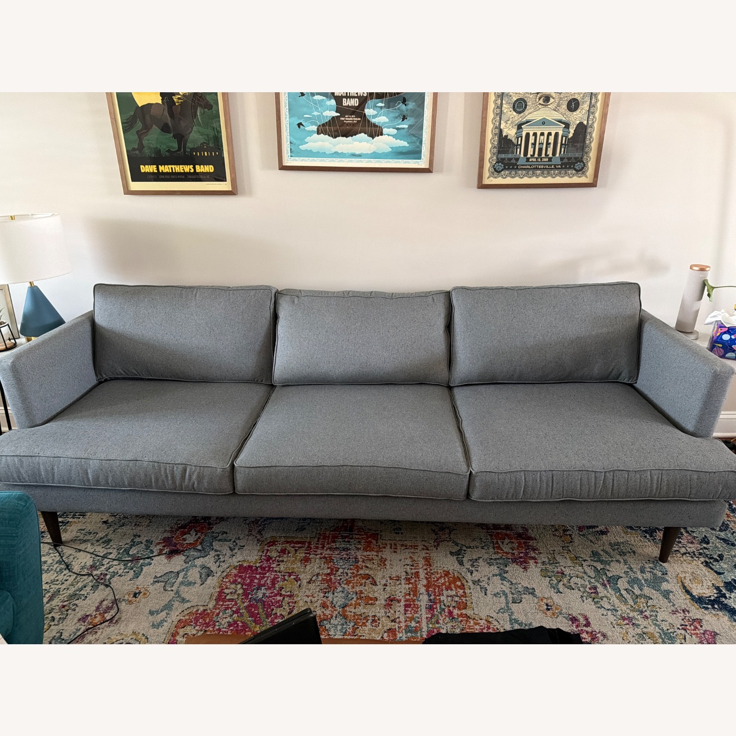 Joybird Preston Dark Gray Fabric 3+ Seater Sofa - image-2