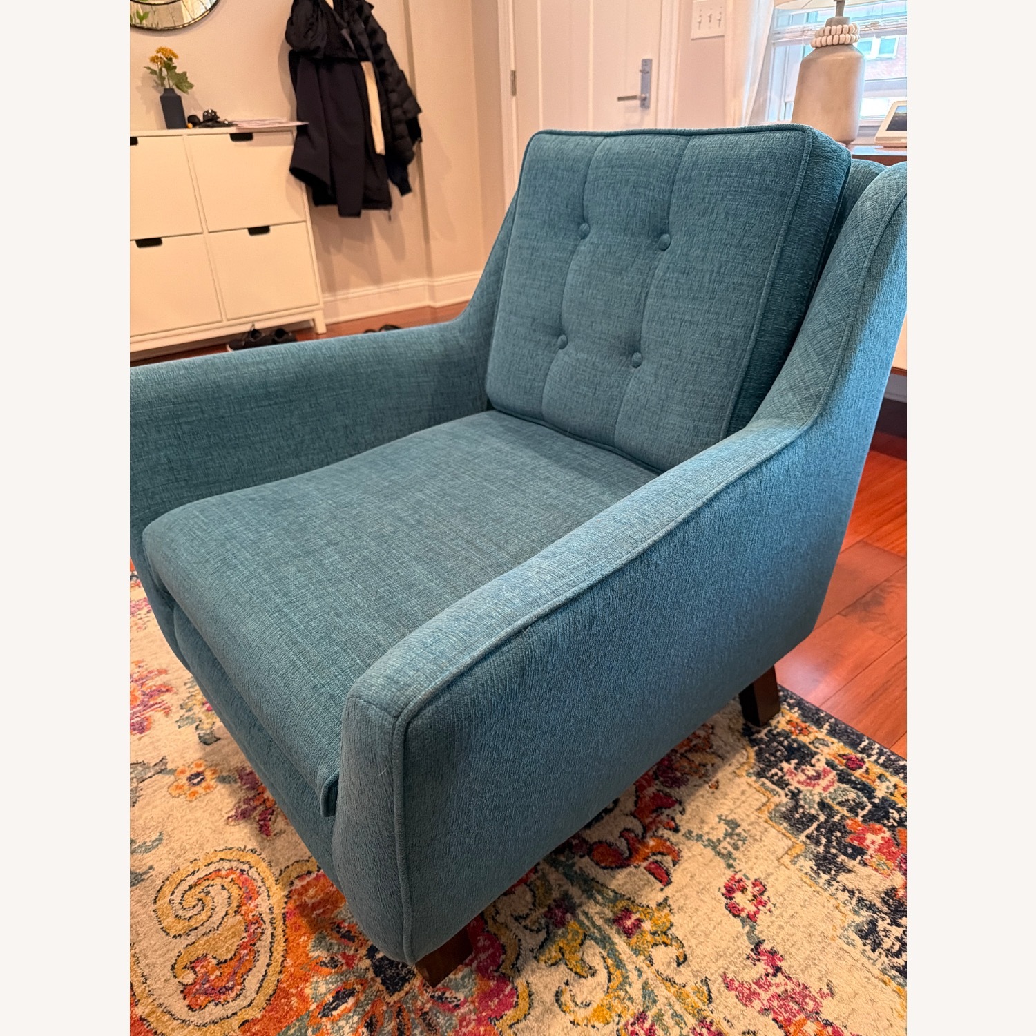 Joybird Eastwood Blue Fabric Armchair - image-1