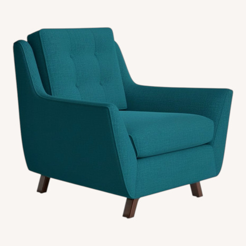 Used Joybird Eastwood Blue Fabric Armchair for sale on AptDeco
