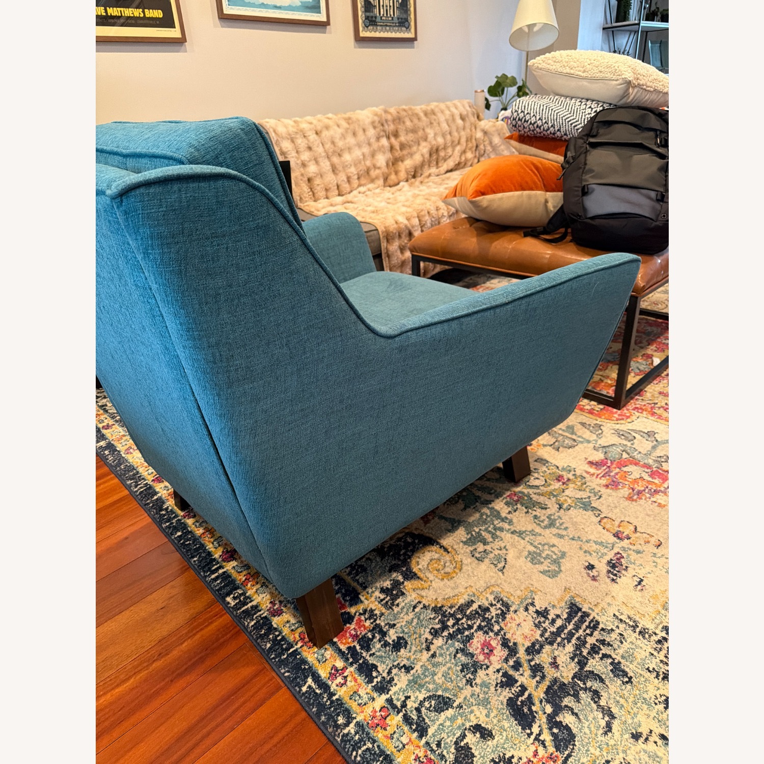 Joybird Eastwood Blue Fabric Armchair - image-4