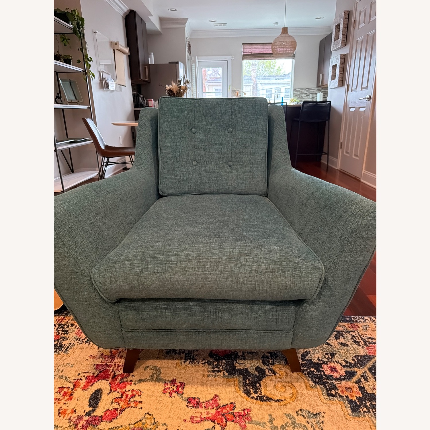 Joybird Eastwood Blue Fabric Armchair - image-11