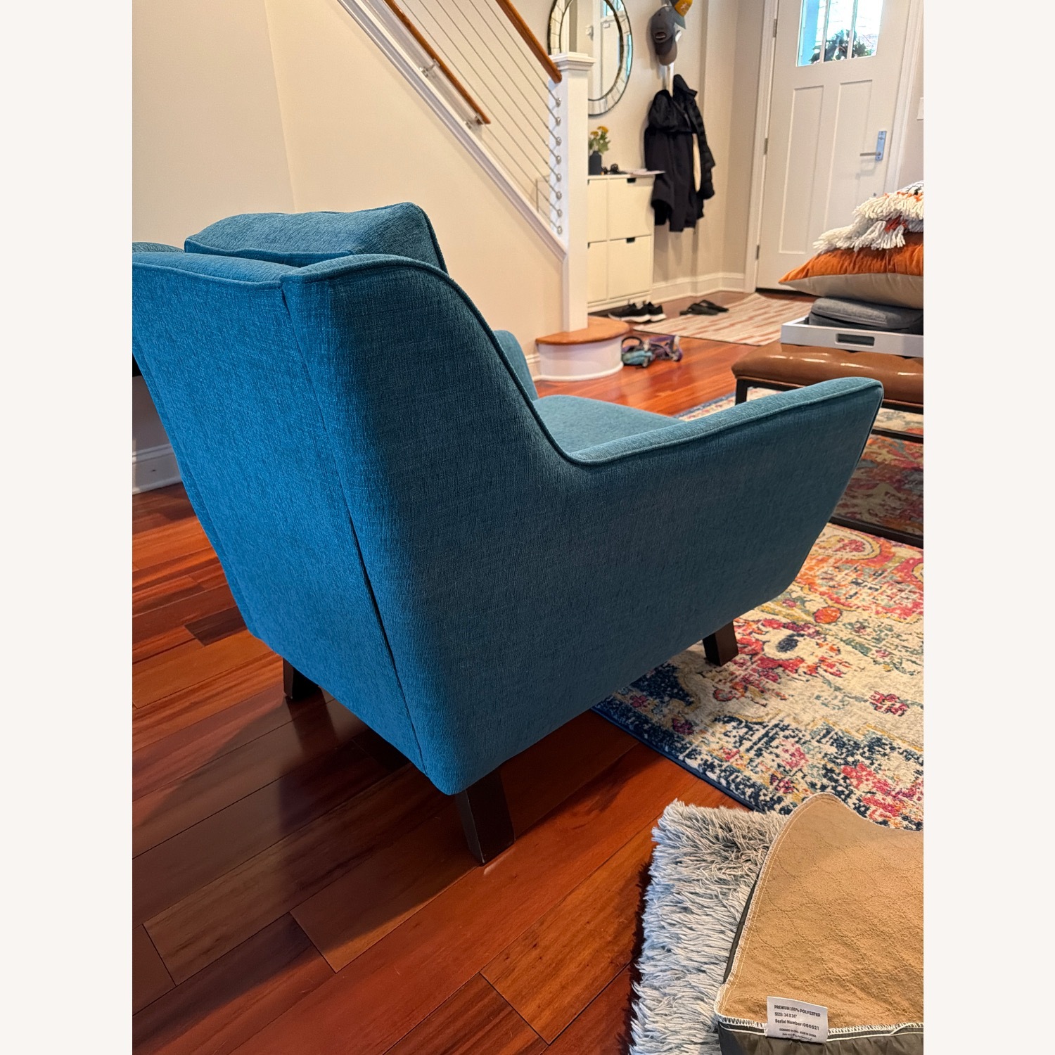 Joybird Eastwood Blue Fabric Armchair - image-7