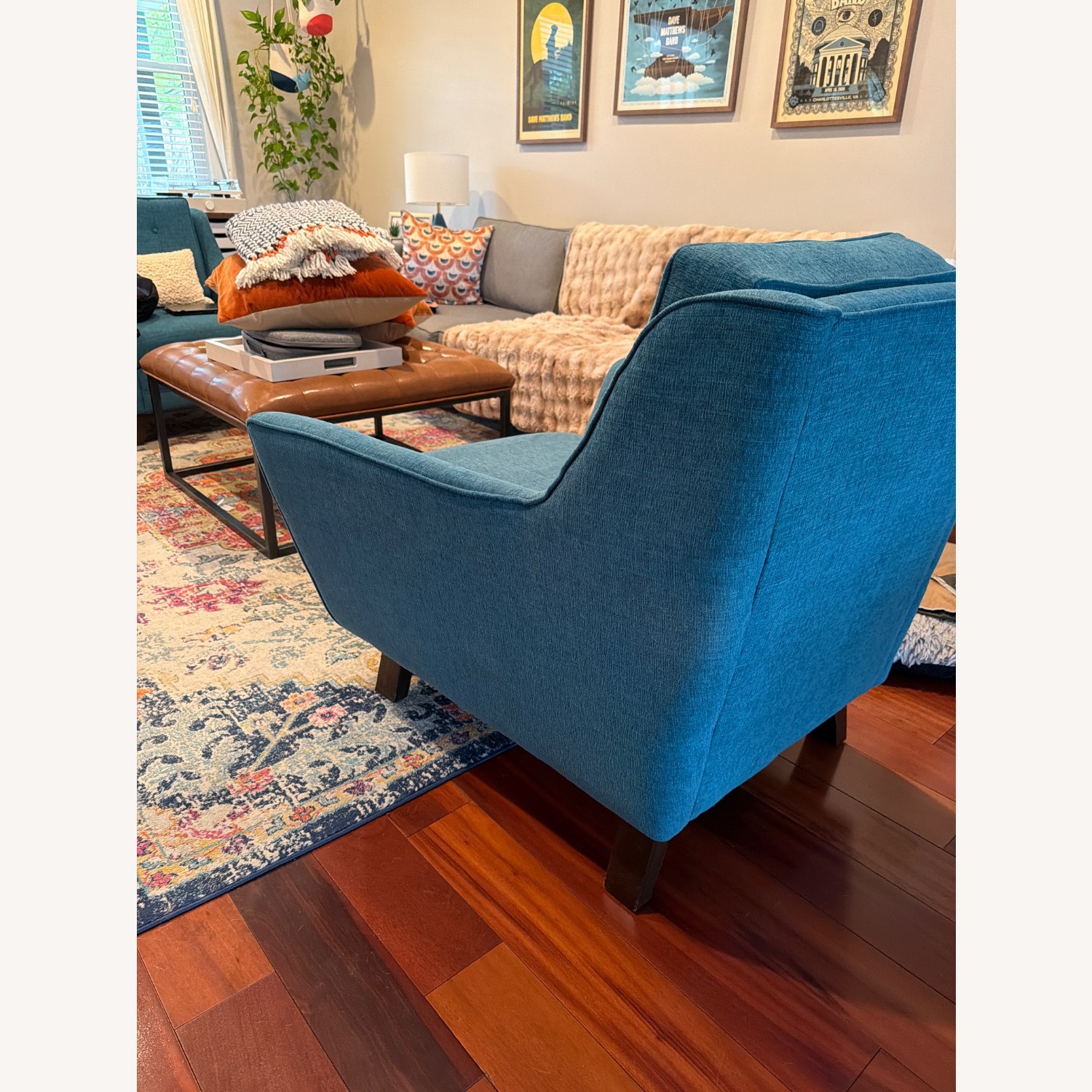 Joybird Eastwood Blue Fabric Armchair - image-8