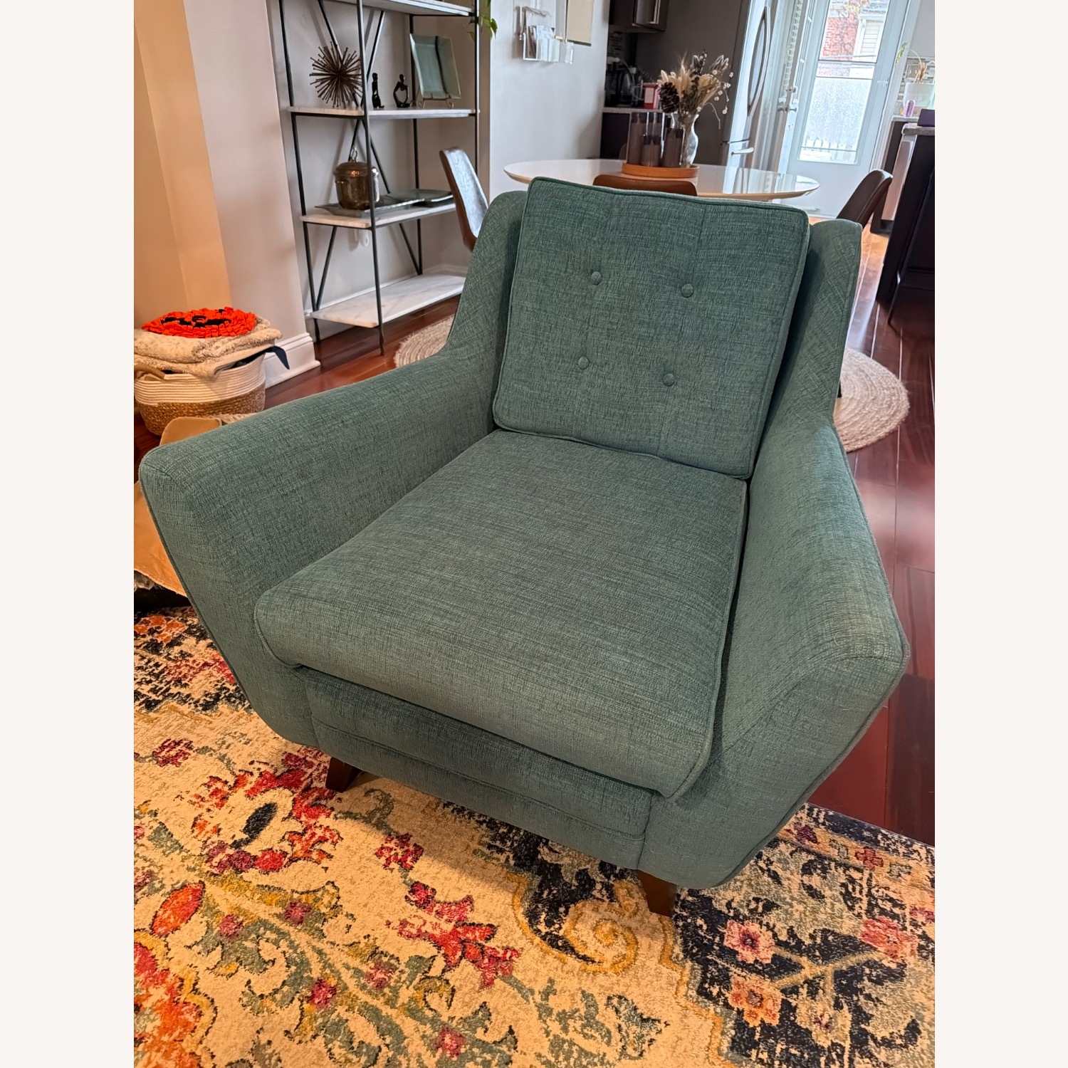 Joybird Eastwood Blue Fabric Armchair - image-12