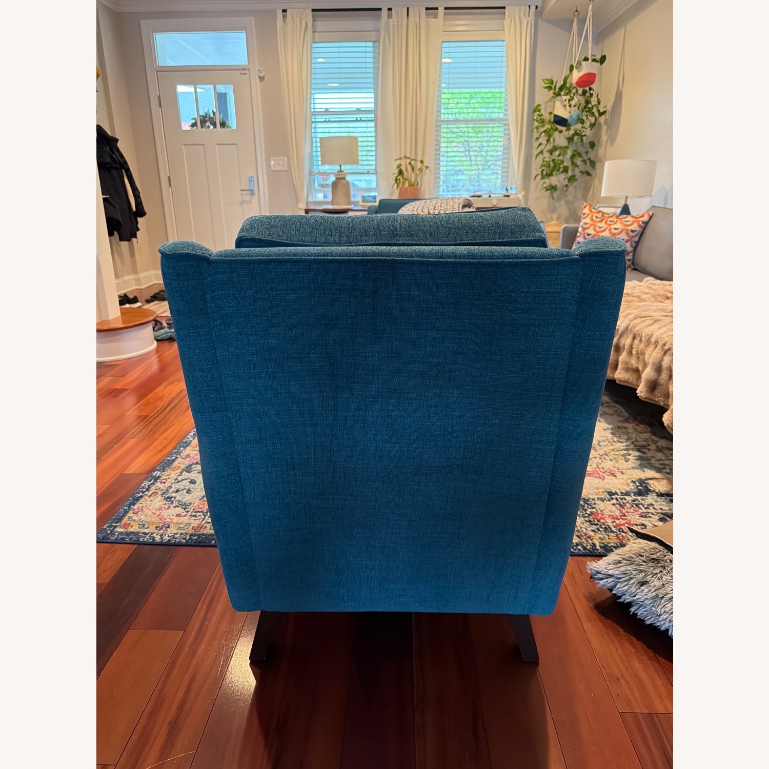 Joybird Eastwood Blue Fabric Armchair - image-9