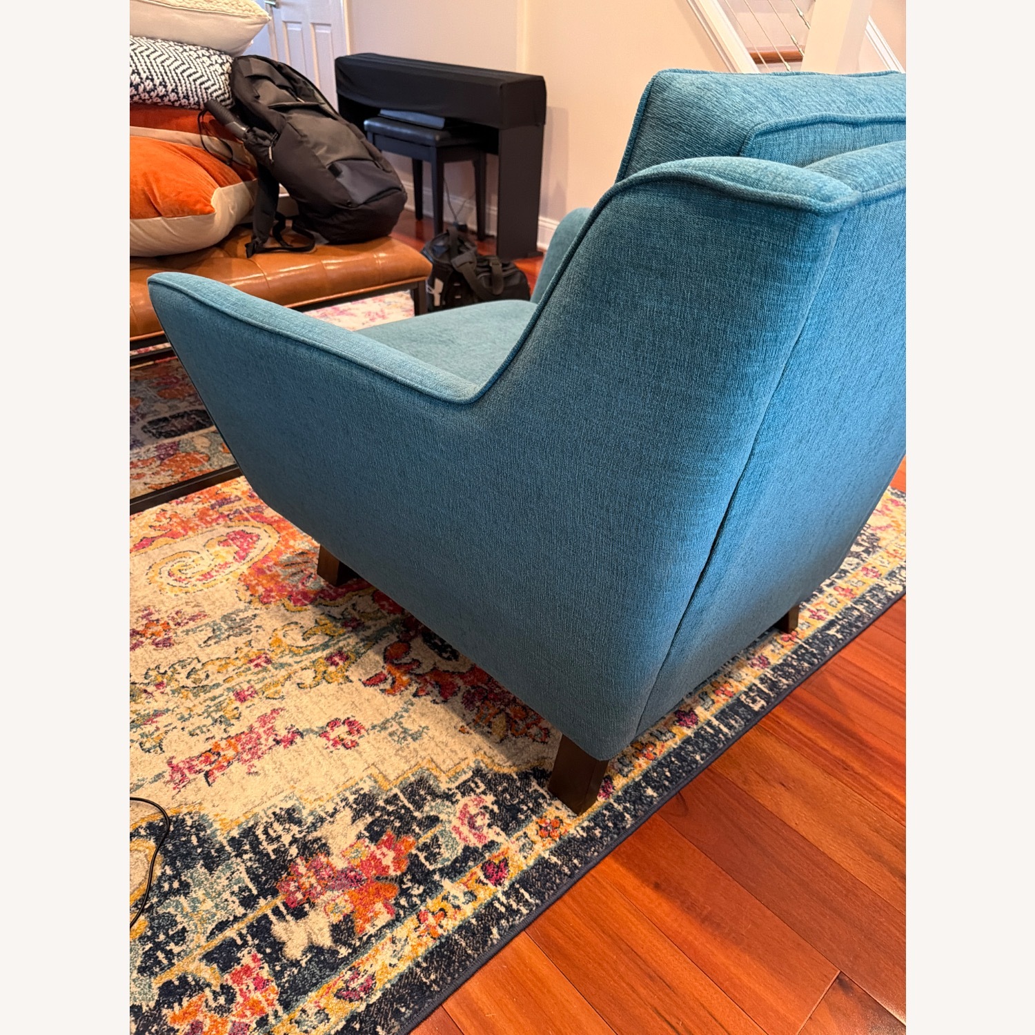 Joybird Eastwood Blue Fabric Armchair - image-2
