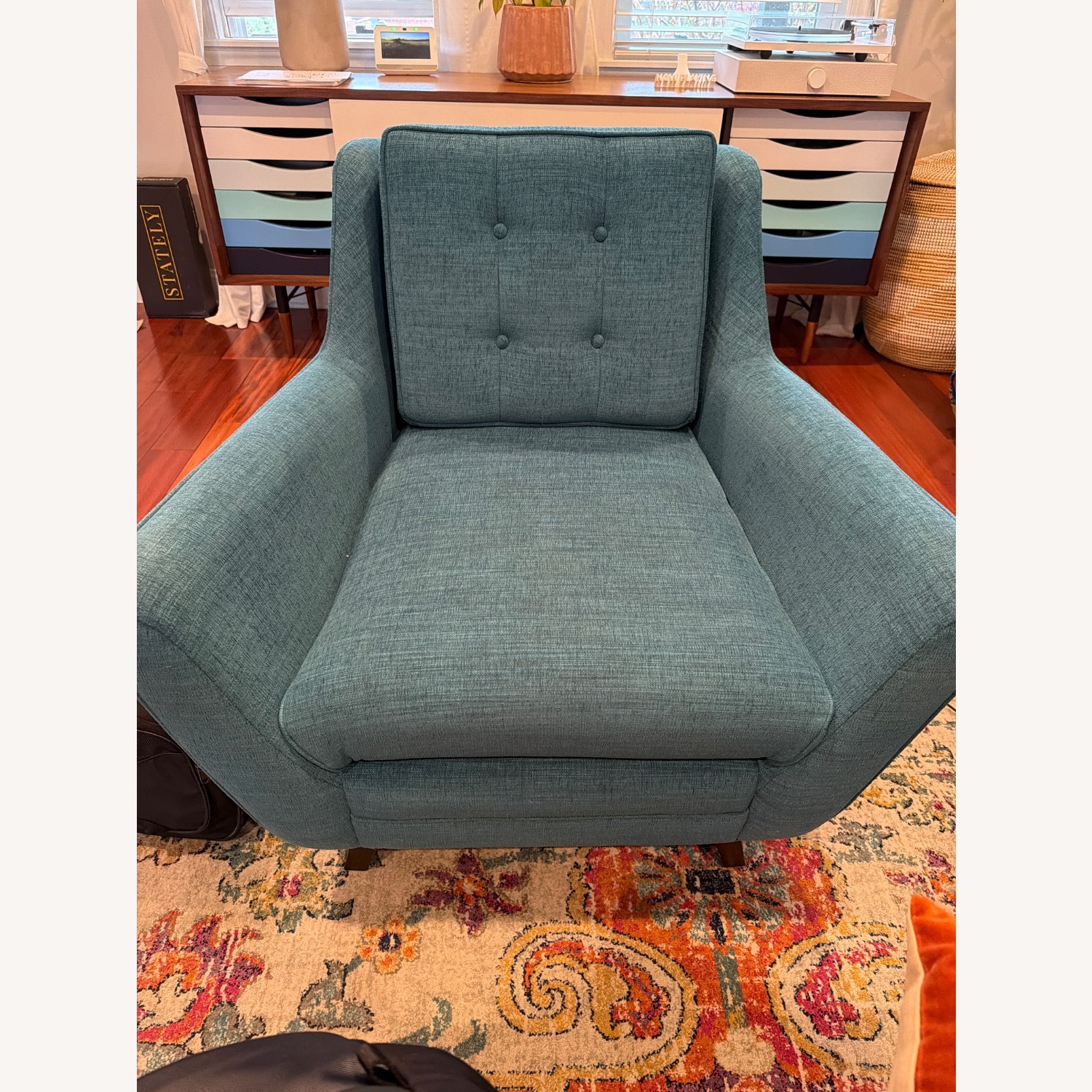 Joybird Eastwood Blue Fabric Armchair - image-6