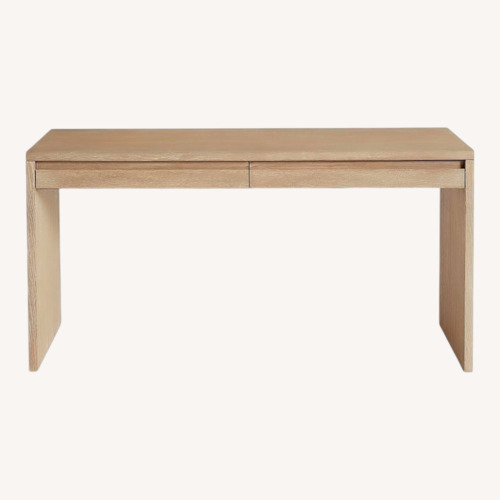 Used Pottery Barn Pacific Writing Desk 60" + Matching Side Table for sale on AptDeco