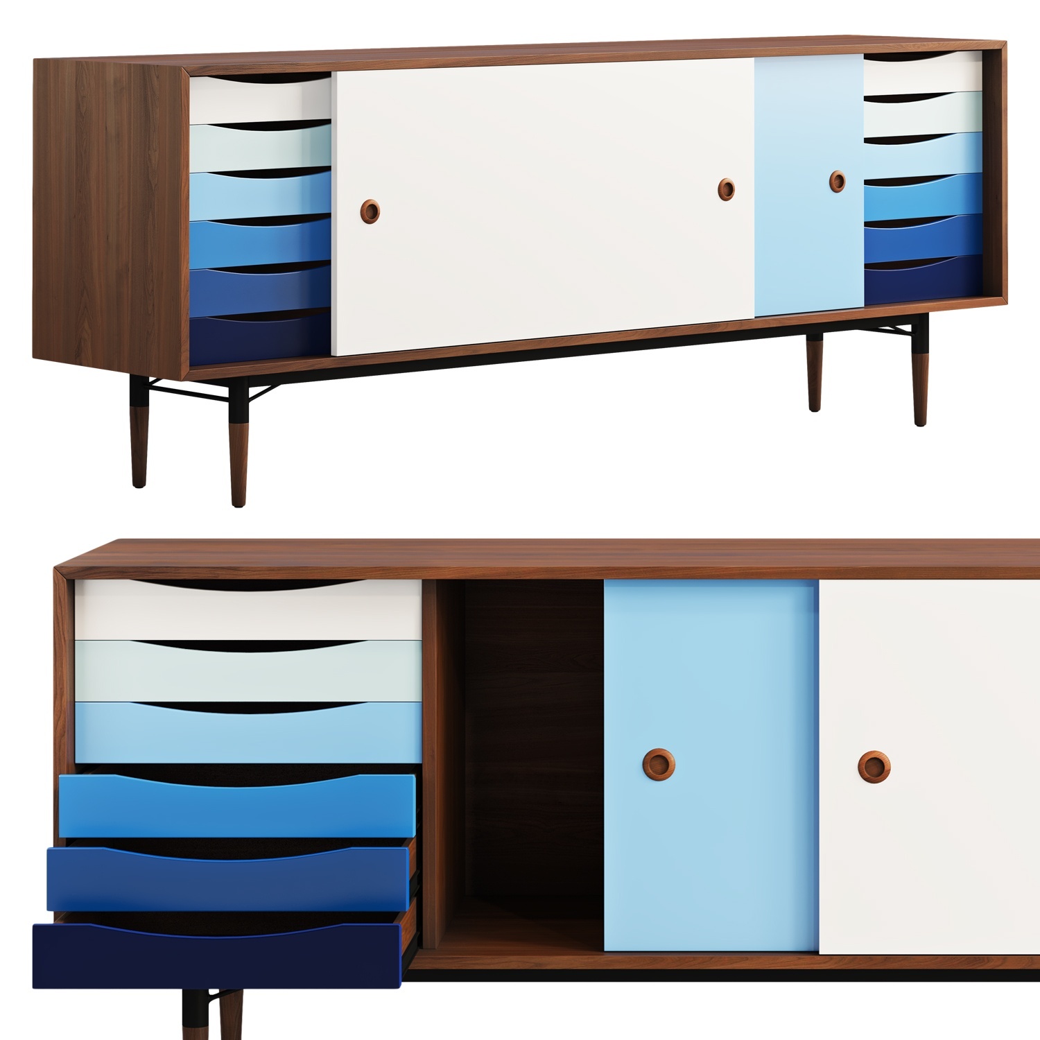 Joybird Unson Wood Media Storage - image-7