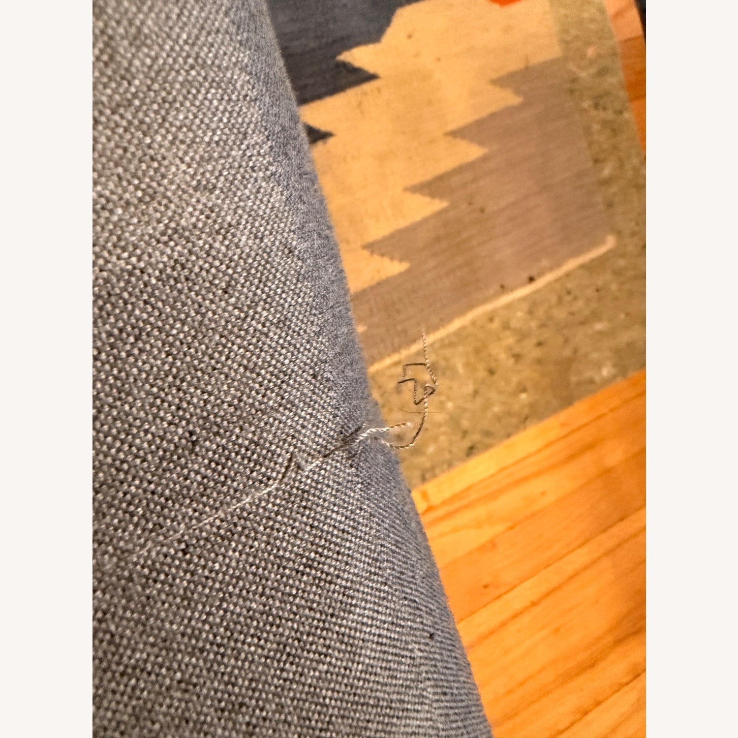 IKEA Balkarp Sleeper Sofa Light Gray Fabric Futon - image-5