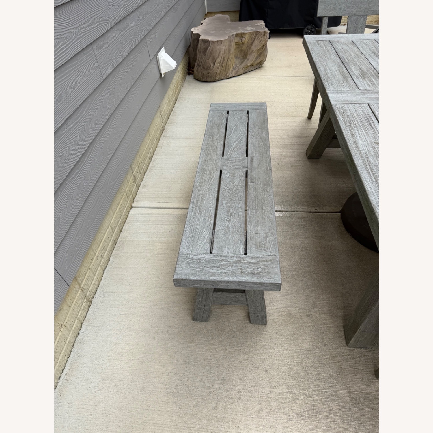 Arhaus Adobes Outdoor Table, Chairs, Bench, Umbrella - image-7