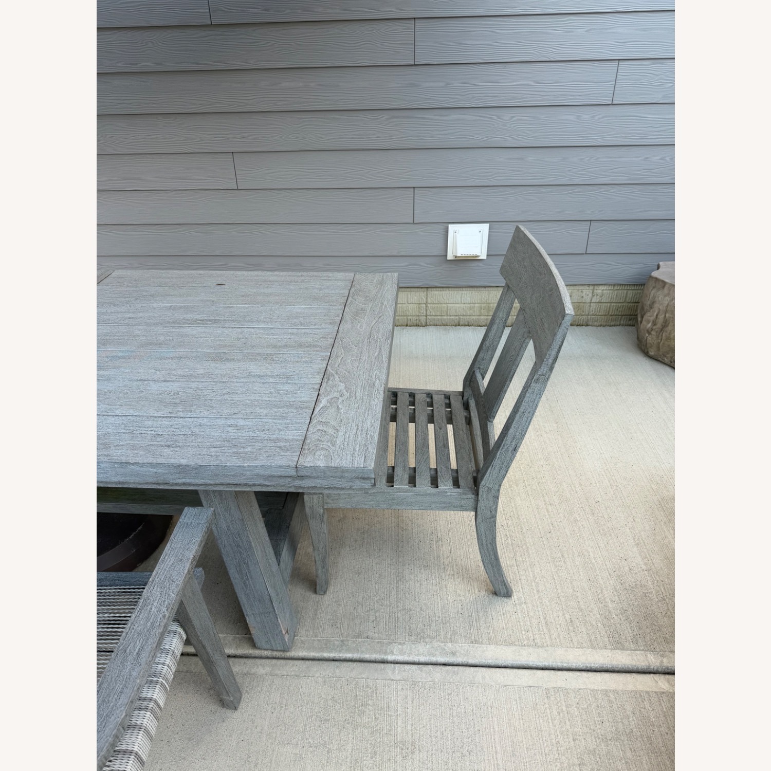 Arhaus Adobes Outdoor Table, Chairs, Bench, Umbrella - image-5