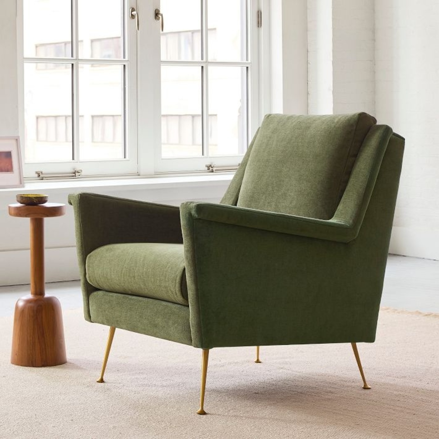 West Elm Carlo Mid-Century Armchair - image-4