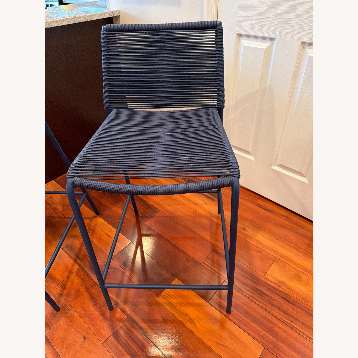 Article Zina Blue Fabric Stool - image-3