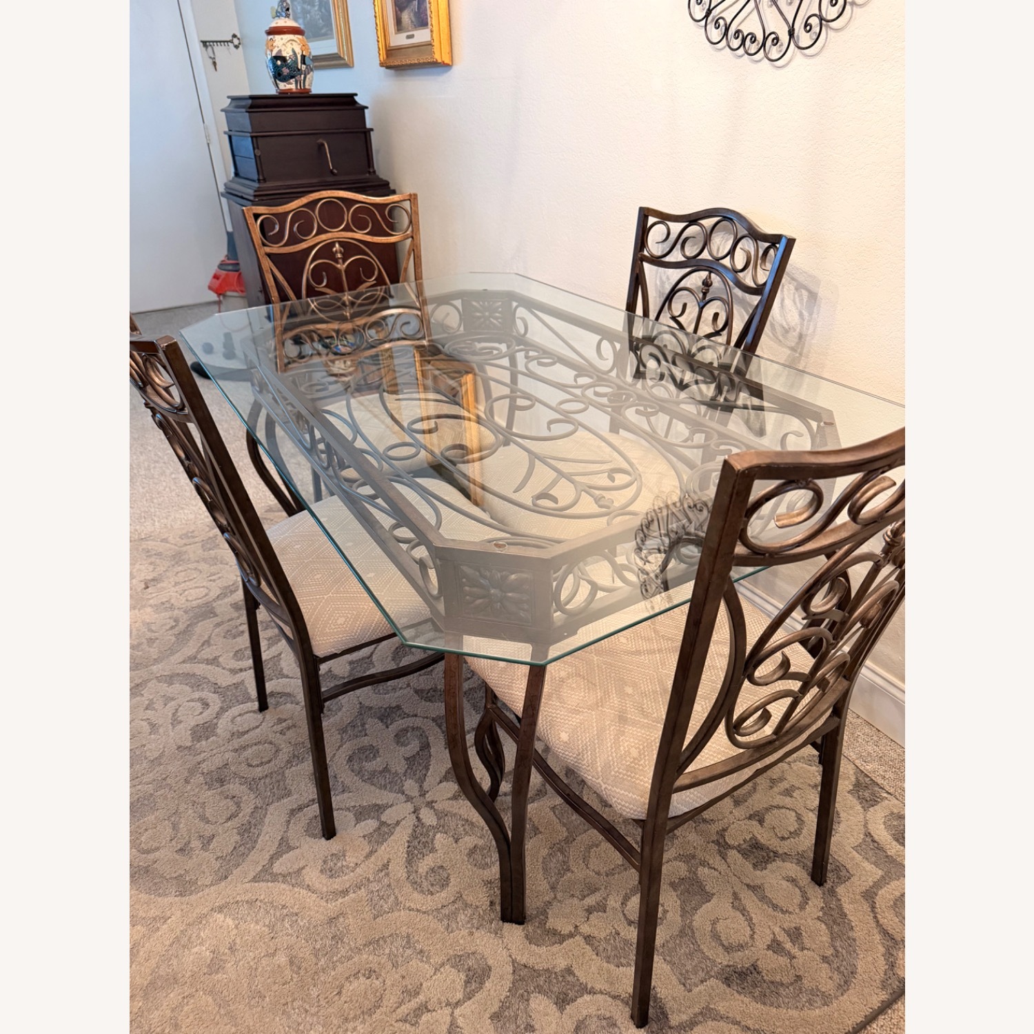 Cramco Wescot Rt Metal Glass Dining Sets - image-2