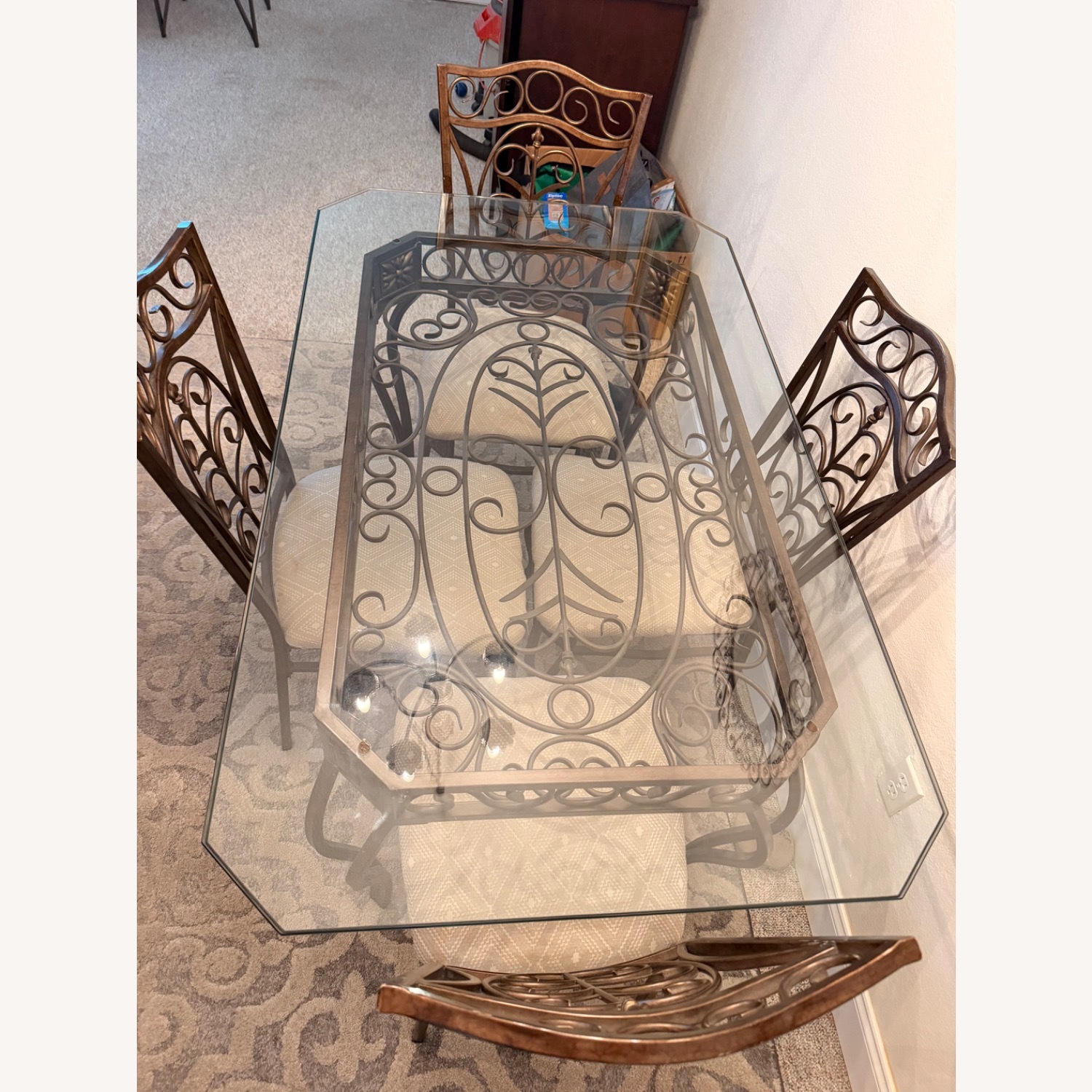 Cramco Wescot Rt Metal Glass Dining Sets - image-1