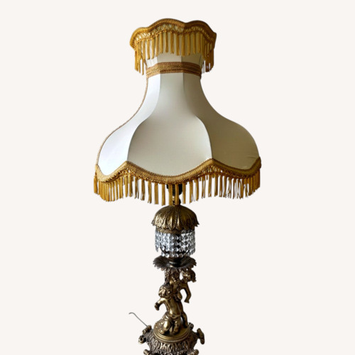Used Vintage/Antique Gold Brass Table Lamps for sale on AptDeco