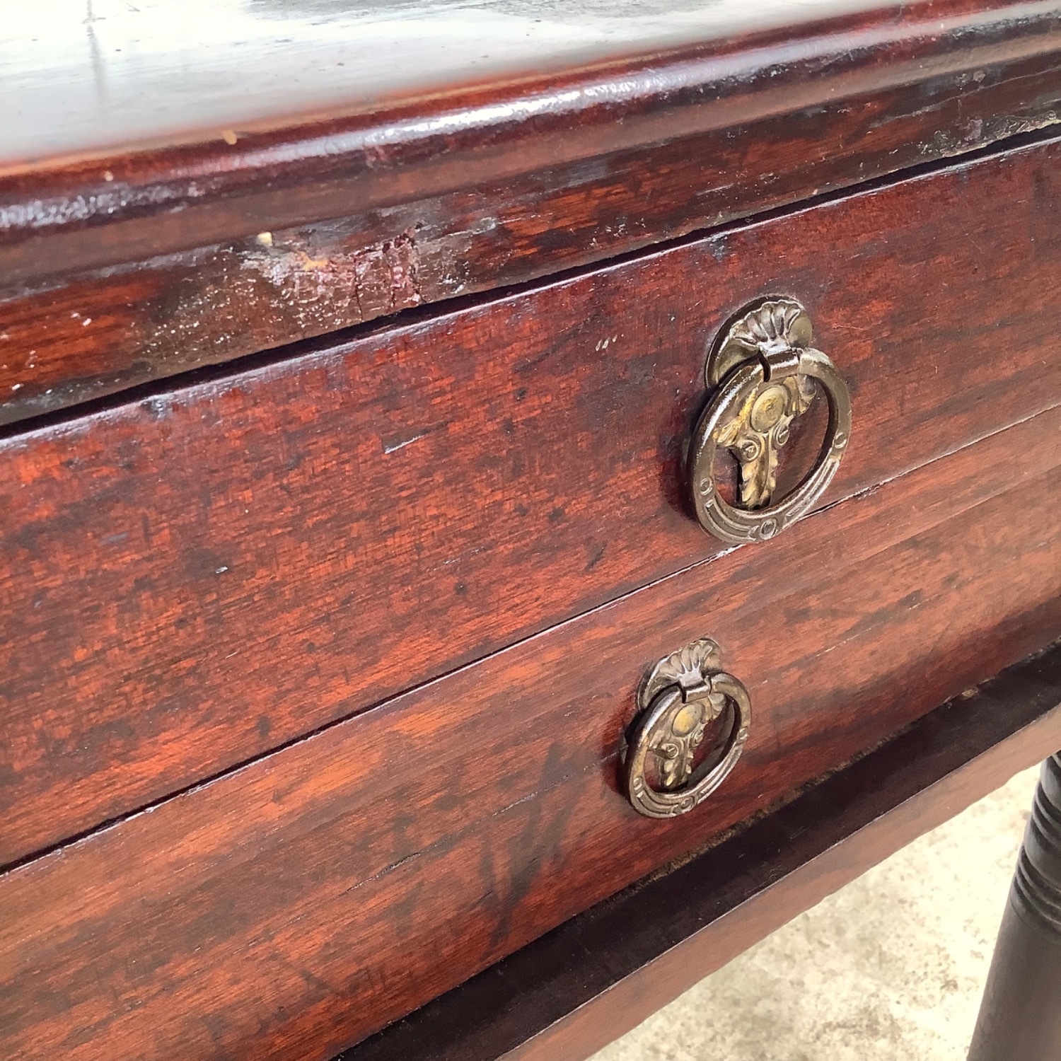 Antique American Federal Stand | Two Drawers - image-10