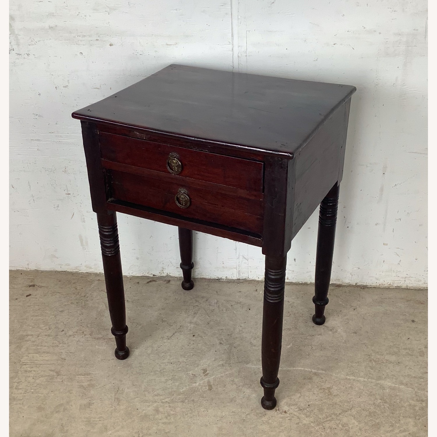 Antique American Federal Stand | Two Drawers - image-3