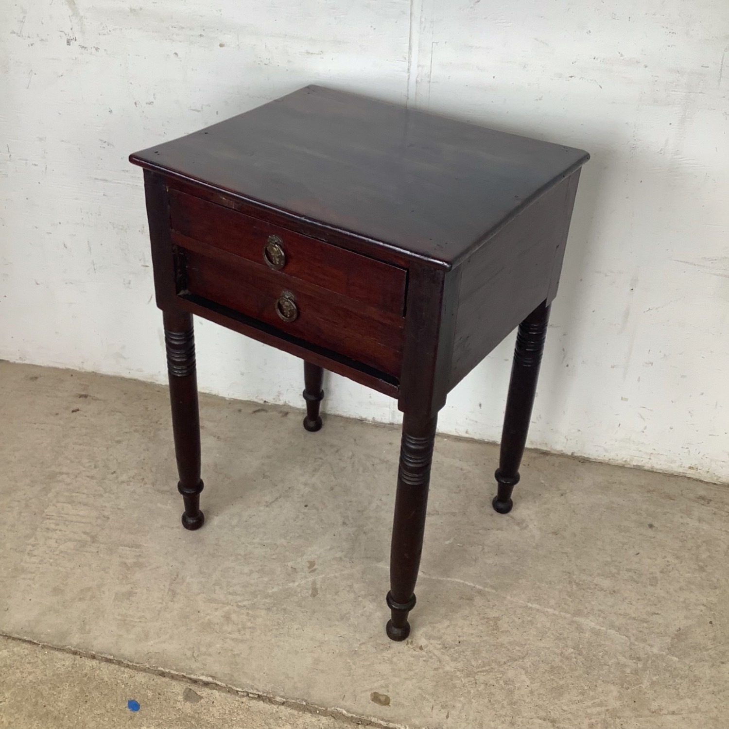 Antique American Federal Stand | Two Drawers - image-2