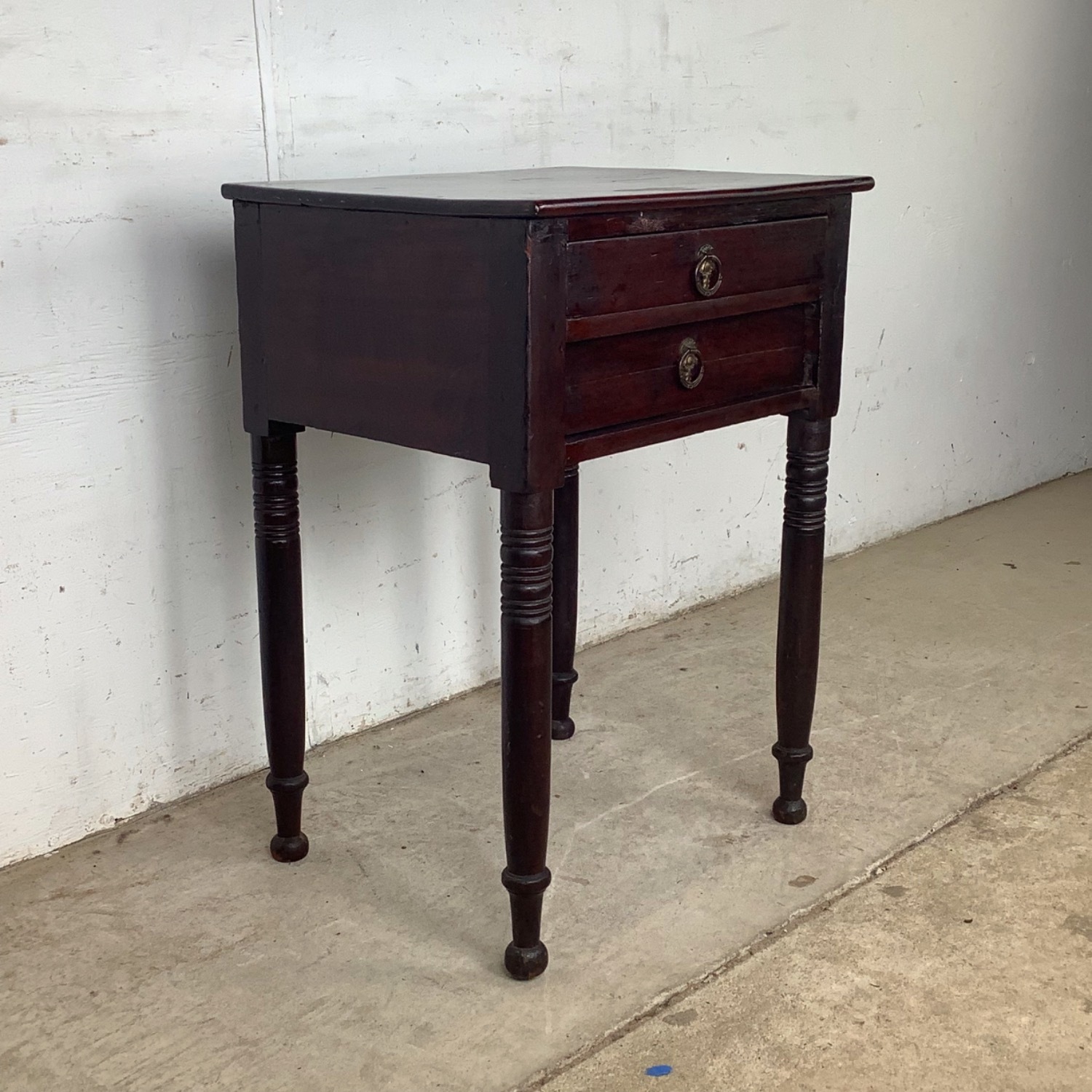 Antique American Federal Stand | Two Drawers - image-6