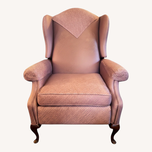 Used Ethan Allen Mauve Lavender Fabric Recliner for sale on AptDeco